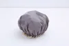 Factory direct sales of large double-layer waterproof shower caps, daily necessities, single-color thickened oil-proof makeup and grooming caps, and bath caps Item Picture